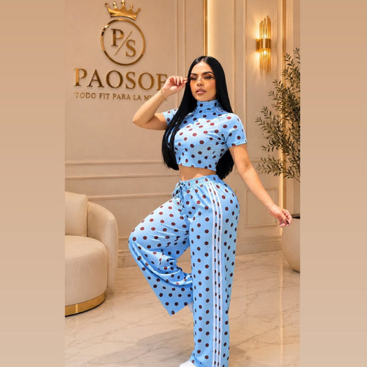 Conjunto pans polka dots